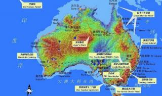 澳大利亚旅游地图