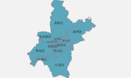武汉市武昌区地图 武汉各区分布图